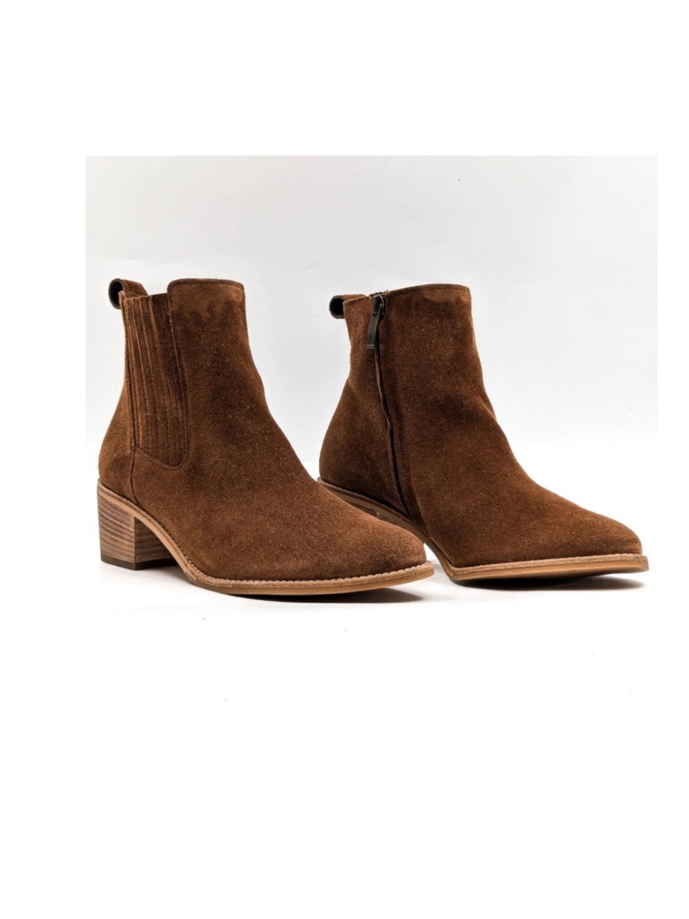 PAUL GREEN Sante Western 
Italian Brown Suede Boots Women size 5.5 rodeo style
